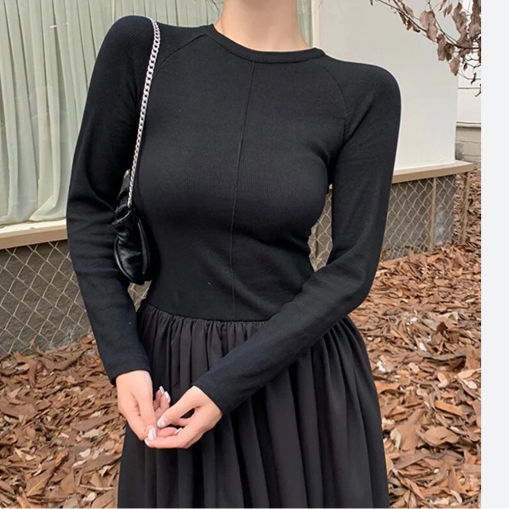 Who what wear Tiler Drop waist BLk dress